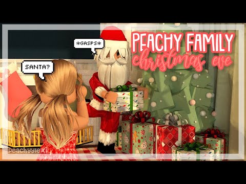 The Peachy Family CHRISTMAS EVE SPECIAL! *KIDS CATCH SANTA!* Roblox Bloxburg Roleplay