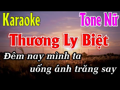 Thương Ly Biệt Karaoke Tone Nữ ( Ebm ) Karaoke Lâm Organ  -  Beat Chuẩn