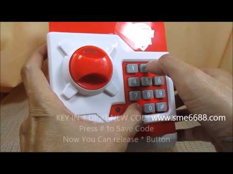 Educate and teach kids having interest how to start save money - Mini ATM Machine Coin Box Video