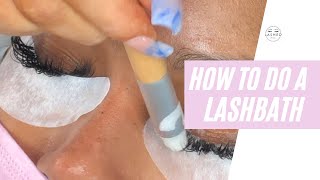 How to do a lash bath @lashedbykc
