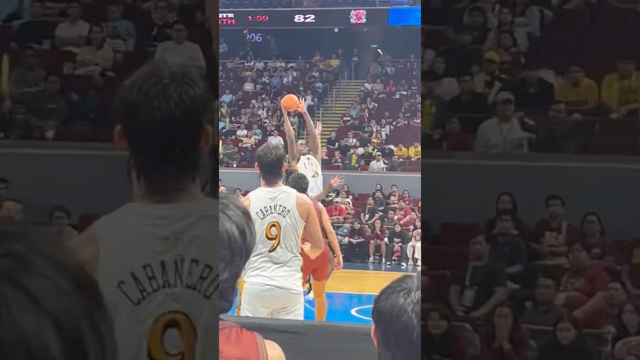 Highlights: Collins Akowe of UST with a strong move underneath