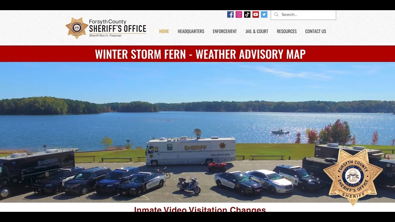 How to view the Forsyth County Sheriff's Office's Interactive Weather Map