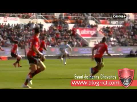 Toulon - Racing: Essai de Henry Chavancy