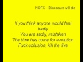 NOFX - Dinosaurs will die (Lyrics) 