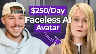 How Ali Makes $250/day With A Faceless AI Avatar Page