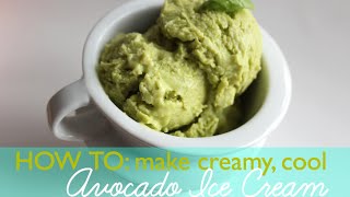 DIY: How to Make Avocado Ice Cream without an Ice Cream Maker!