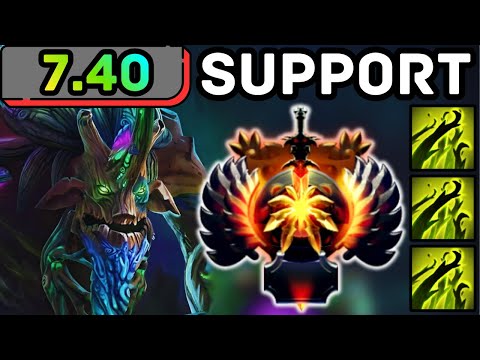🔥 NEW PATCH 7.40 !!! TREANT PROTECTOR HARD SUPPORT STILL META ?! | DOTA 2 GAMEPLAY 🔥
