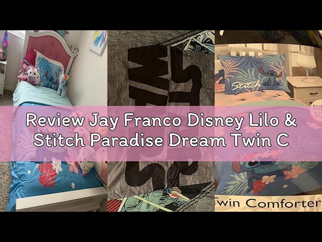 Vídeo relacionado con Disney Jay Franco Colcha Bouti Termosellada Stitch Leaf, 170 x 250 cm, Microfibra, Relleno 100gsm JE12750ET