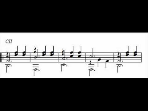 F. Tarrega Gran Vals: music and score