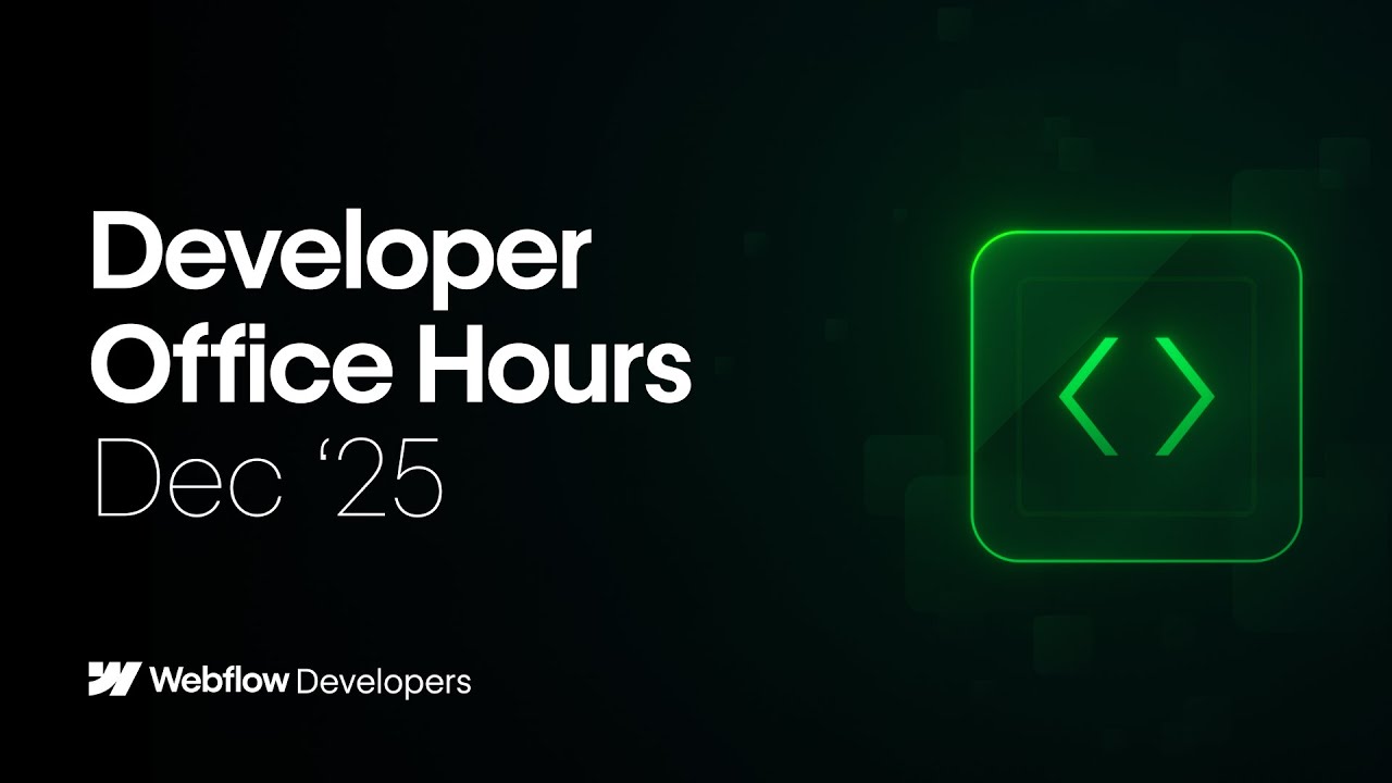 Developer Office Hours: December 2025