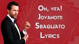 Oh, vita! Jovanotti Sbagliato Lyrics