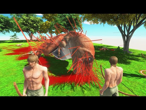 Every Dinosaur Vs 100 Archers - Animal Revolt Battle Simulator