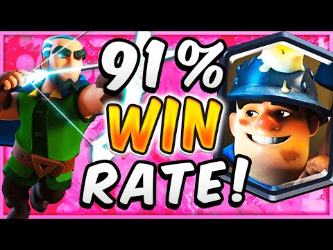 91% WIN RATE! CURRENT BEST MAGIC ARCHER DECK — Clash Royale