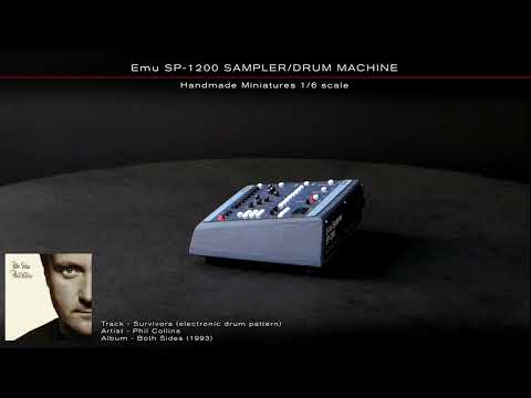 Emu SP-1200 SAMPLER/DRUM MACHINE - Handmade Miniature 1/6 scale.