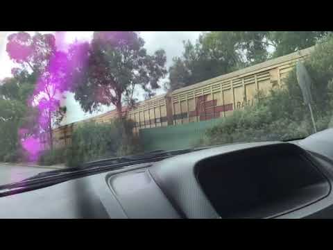 SCT Freight Train Chasing to Belford Ave Level Crossing.