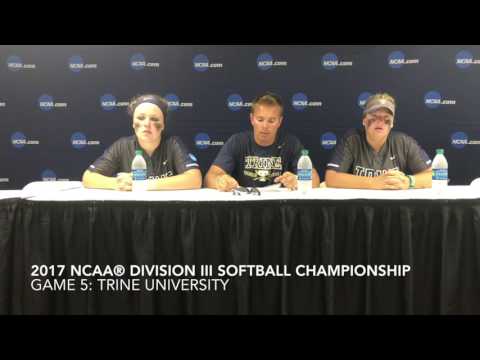 2017 NCAA Division III Softball Championship Game 5 Press Conference - Va. Wesleyan v  Trine