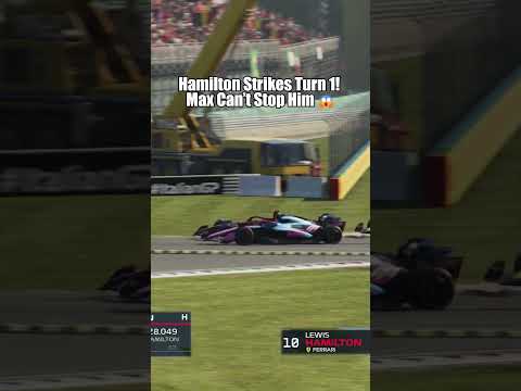 F1 Monza 2025 Lewis Overtakes Max at Turn 1 & Battles Alpine #fypusa #caughtin4k #usa #F1 #shorts