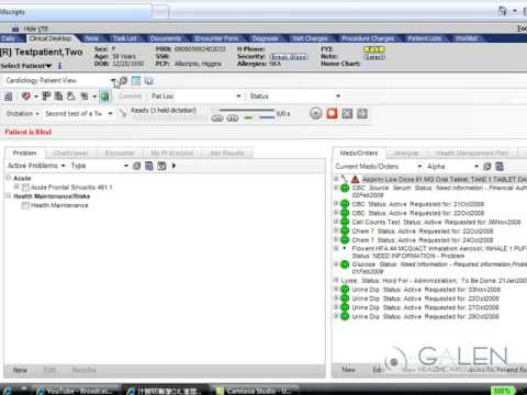 Allscripts Enterprise Clinical Desktop