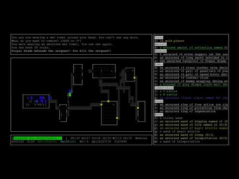 Let's Play NetHack! Part 30: Tone Enters a Zoo, and Leaves a Statue Garden