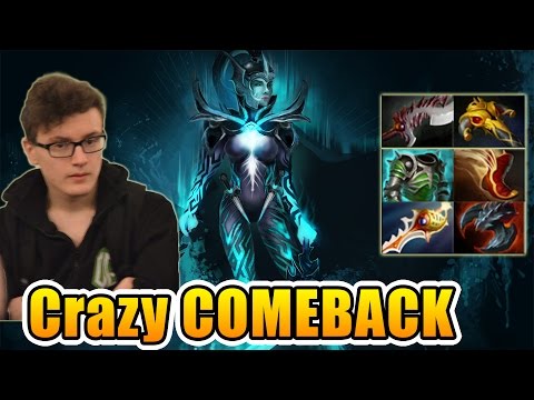 Miracle- Dota 2 [Phantom Assassin] Ranked Match - Crazy COMEBACK