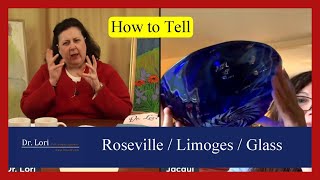 How to Tell Roseville Pottery, T&V Limoges, Silver Pitcher, Weathervane, Cobalt Glass | Ask Dr. Lori