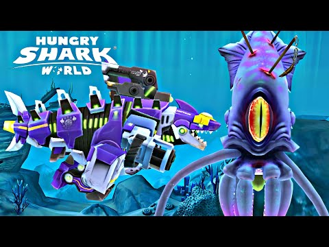 New COLOSSAL SQUID BOSS Vs MECHA SHARKJIRA & New Clowncy Shark - Hungry Shark All Sharks 2024 Update