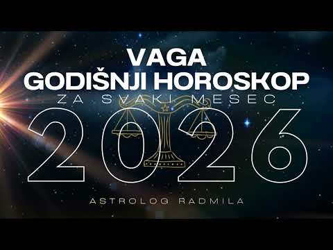 Astrolog Radmila - VAGA GODIŠNJI HOROSKOP ZA SVAKI MESEC U 2026.