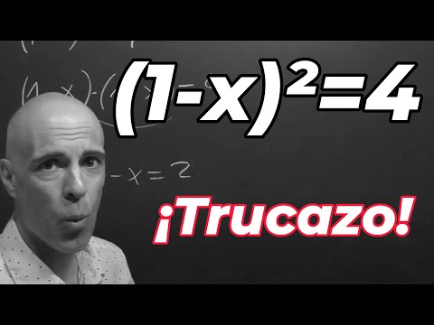 (1-X)²=4 TRUCAZO ECUACIÓN 2º GRADO