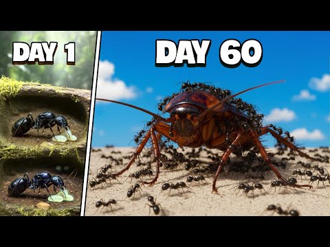Simulating an Antcolony for 60 Days😱This Is What Happened!😱 ANTTREK