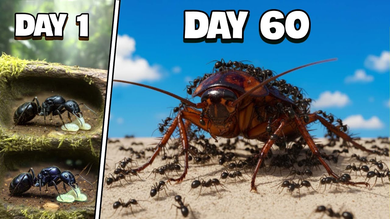 Simulating an Antcolony for 60 Days😱This Is What Happened!😱 ANTTREK