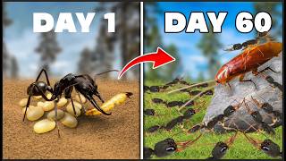Simulating an Antcolony for 60 Days😱This Is What Happened!😱 ANTTREK