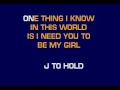 [karaoke] CB20607 11   Ingram, Jack   One Thing
