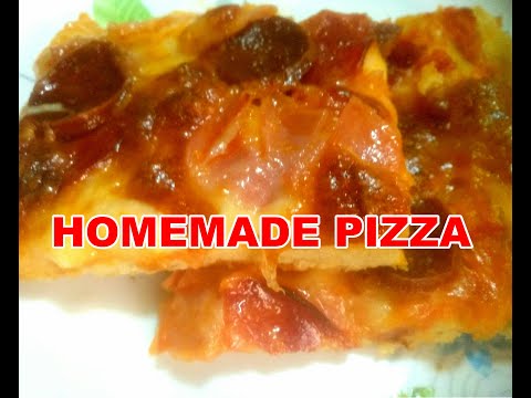 PIZZA CON CHORIZO PICANTE, SALAME, JAMON DULCE / JUAN C. CASTILLO YT-CHANNEL