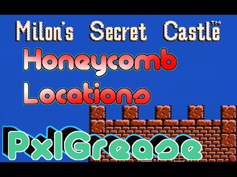 All Honeycomb Locations - Milon's Secret Castle - NES - PxlGrease