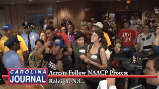 Protesters Arrested at Wake School Board Meeting