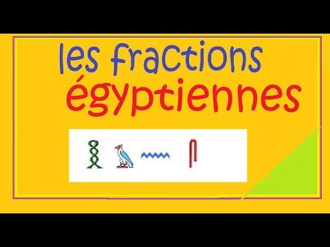 Les fractions égyptiennes exercice