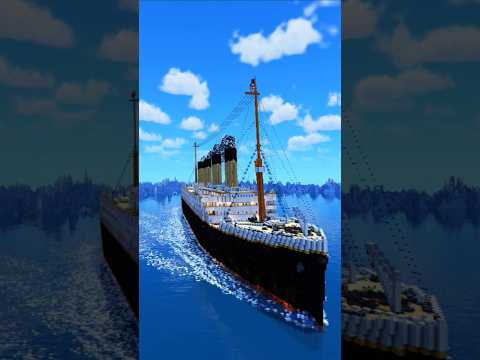 Unsinkable we said... | Minecraft Timelapse #minecraft #minecraftbuilding #titanic #minecraftbuild