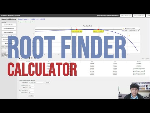 Numerical Method Root Finder Calculator Python