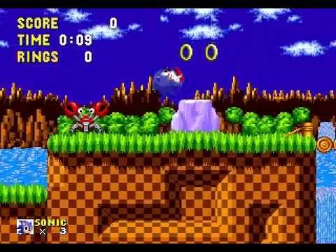 Sonic The Hedgehog (Genesis) - "Lowest Score" Run [TAS] - Green Hill Zone Act 1