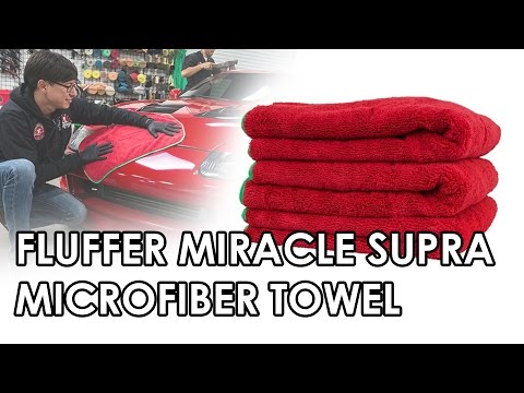 Fluffer Miracle Supra Microfiber Towel Red - Chemical Guys Car Care