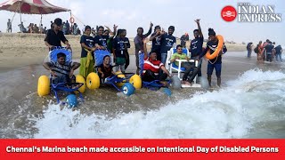 Chennai's Marina beach turns wheelchair friendly on International Day of Disabled Persons