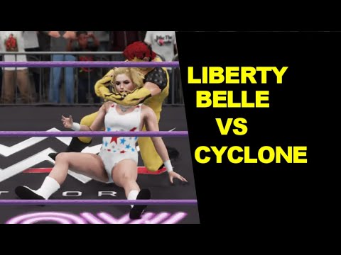 GLOW 1985 Liberty Belle vs Cyclone - Mixed Iron Finisher