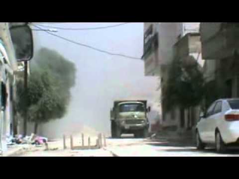 رصد لاستهداف مصفحة لقوات النظام في حماة من قبل كتيبة عبد الله بن الزبير