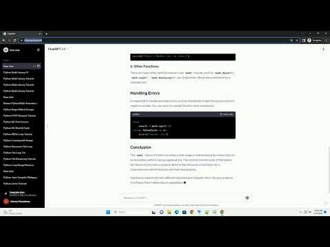 Python Math Library Source Code