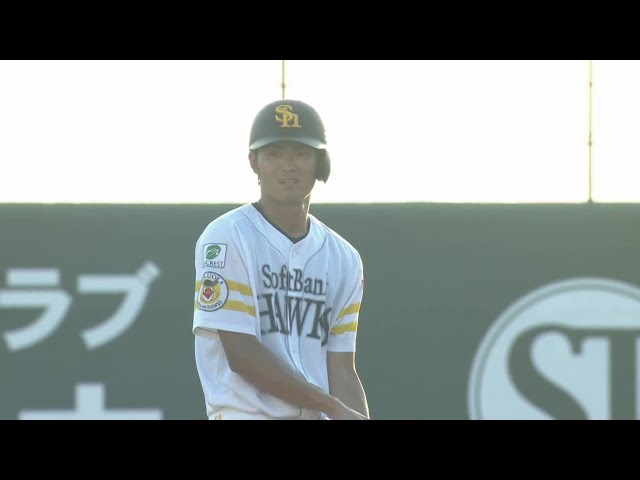 【ファーム】貴重な追加点!! ホークス・佐藤航太 上手く合わせてライトへのタイムリーヒット!! 2024年8月17日 福岡ソフトバンクホークス 対 阪神タイガース