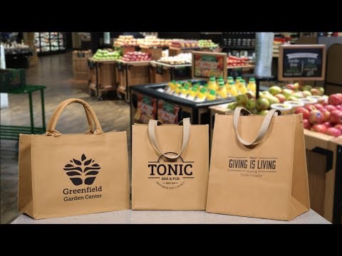 Typhoon Washable Kraft Paper Shopper Tote - 15 x 13