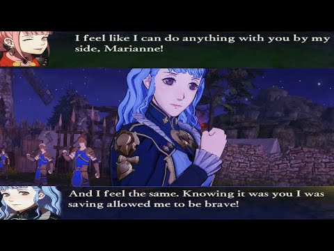 Fire Emblem Warriors: Three Hopes - Marianne Saving Hilda Unique Dialogue