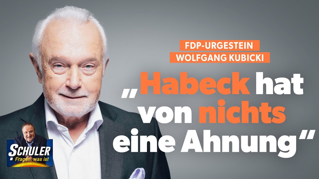 FDP-Urgestein Wolfgang Kubicki: „Habeck hat von nichts eine Ahnung“
