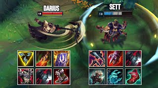 MATHEMATICALLY CORRECT SETT vs DARIUS FULL BUILD FIGHTS &amp; Best Pentakills!