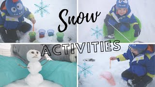 4 Outdoor Snow Activities | DIY Winter Activities for Kids